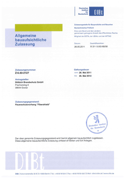 Allmänt typgodkännande Z-6.60-2127